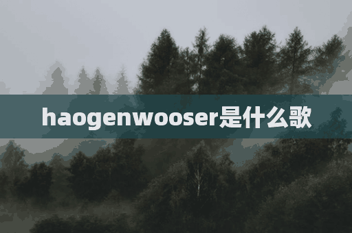 haogenwooser是什么歌